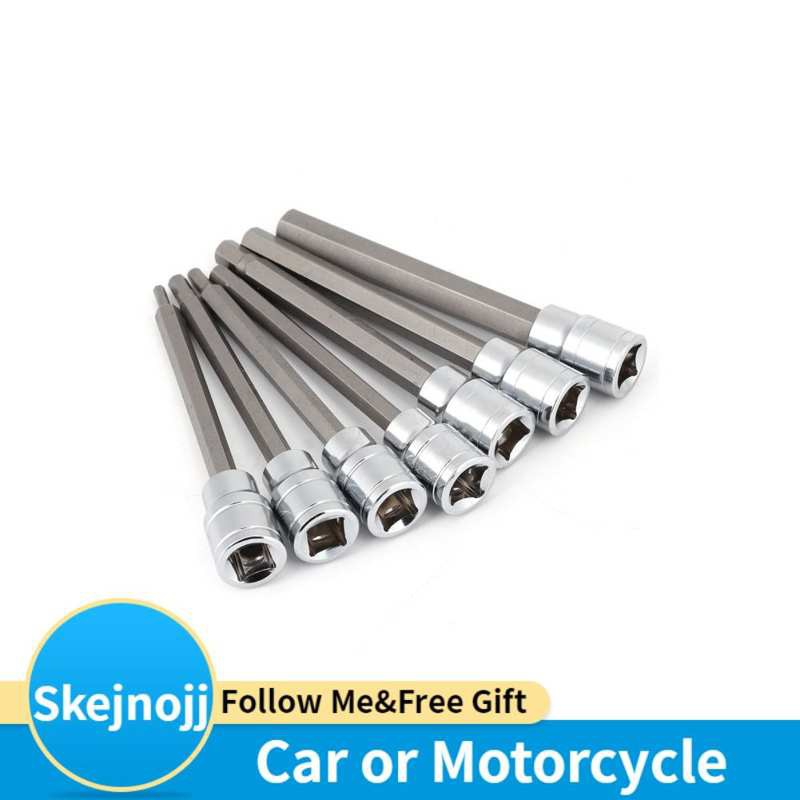 7Pcs Extra Long Hex Bit Socket Set 3/4/5/6/7/8/10 mm Drive Repair Tool Kit
