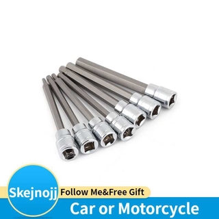 7pcs extra long hex bit socket set 3/4/5/6/7/8/10 mm drive repair tool kit