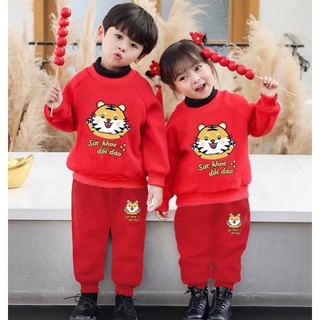 Bộ Áo Tết cho bé, Áo nỉ bông cho bé