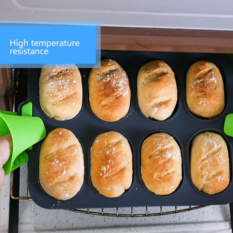 Khuôn Silicone Làm Bánh Mousse / Xà Phòng 8 Ô Tiện Dụng