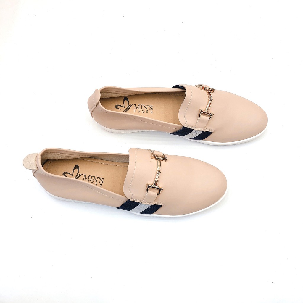 Min's Shoes - Giày Lười Da Thật GL63 Trắng