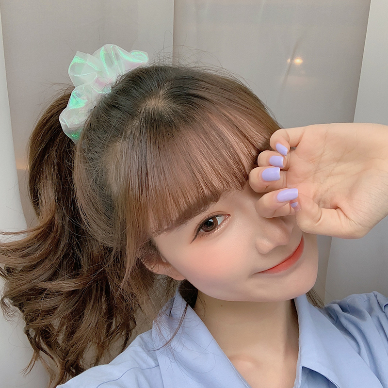 Dâu buộc tóc vải lưới đơn giản dễ thương dành cho nữ