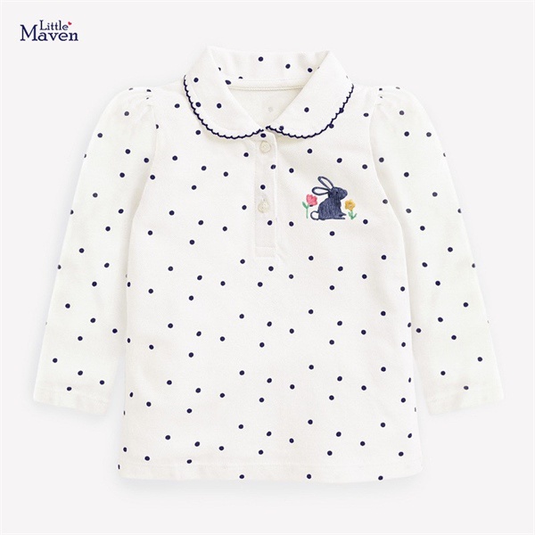 BST áo polo Little Maven cho bé gái 2-8 tuổi - Little Maven Official Store