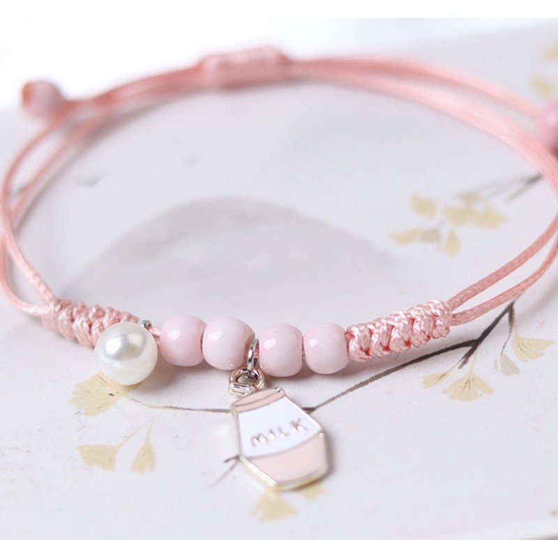 VÓNG TAY DÂY CÓI HỒNG - NHIỀU HÌNH