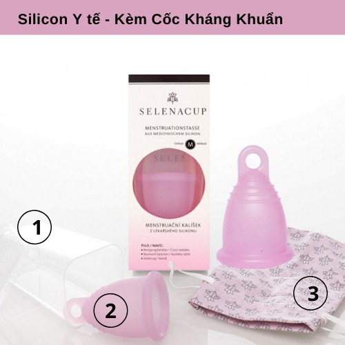 Cốc nguyệt san Selena Đức [CHÍNH HÃNG - Mình đã và đang dùng ạ ]