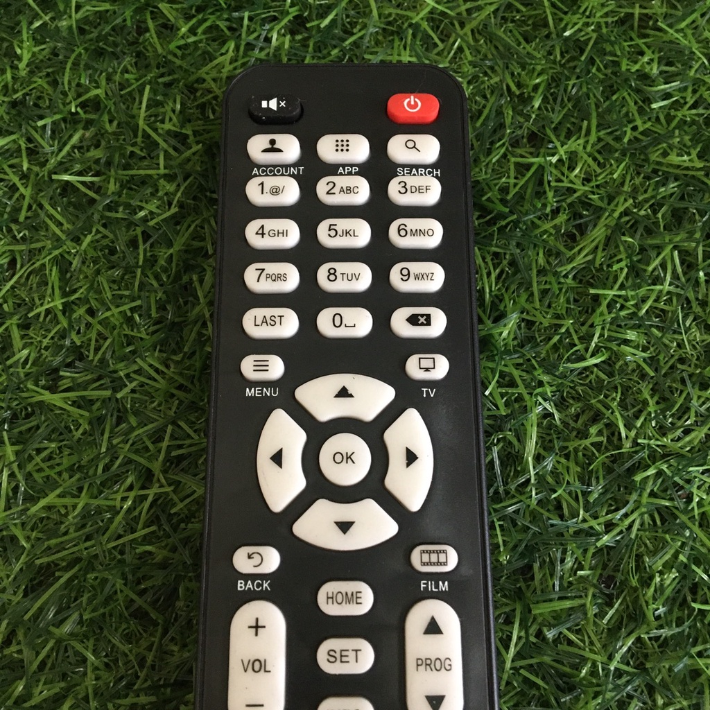 Điều khiển tivi FPT Play Box - Remote Điều khiển tivi đầu thu FPT Play Box nút bàn phím màu xám - Tặng kèm pin