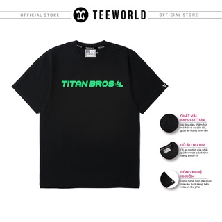 Áo thun Teeworld Titan Bros StepN T-shirt Trắng Đen Form Rộng Unisex Nam Nữ