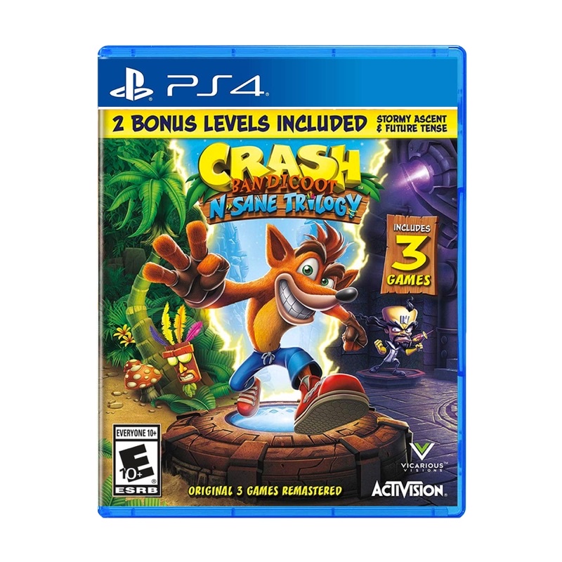 Đĩa Game PS4 : Crash Bandicoot N Sane Trilogy Likenew