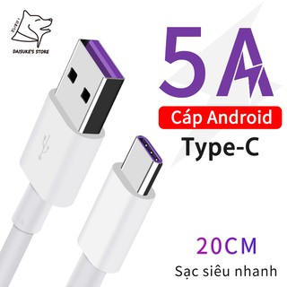 Cáp dữ liệu XiaoMi TypeC Android Sạc Type-C Rất ngắn Cáp sạc USB-C OPPO VIV nhanh