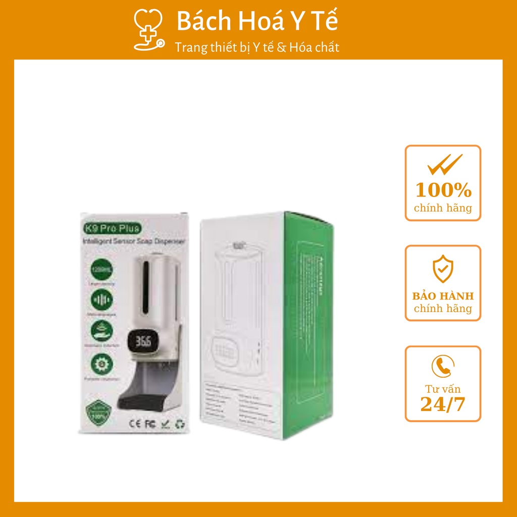 Máy rửa tay tích hợp đo thân nhiệt K9 Pro Plus kèm chân máy