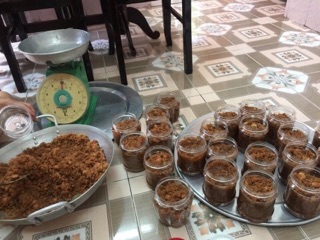 Mắm tép chưng thịt tôm