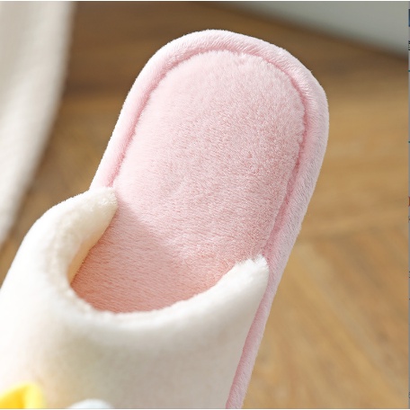 Dép Bông Mềm Giữ Ấm Chân Hình Bông Hoa Nhiều Màu Sắc - Dép Mang Trong Nhà Chống Trơn Trượt Dành Cho Nữ