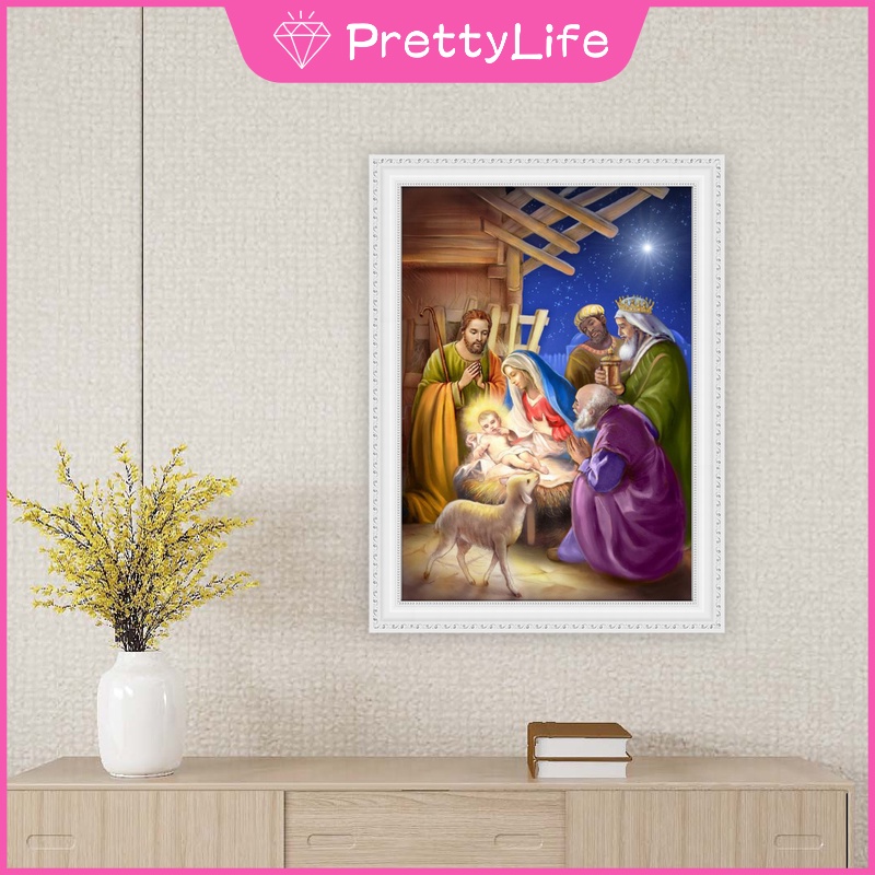 Bộ tranh đính đá 5D họa tiết độc đáo kích thước 30x40cm DIY dùng trang trí