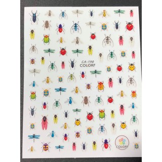 Sticker dán móng 3D hoạ tiết côn trùng