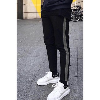 Quần Kaki Co Giãn Nam Nữ Phối Dây Phản Quang
