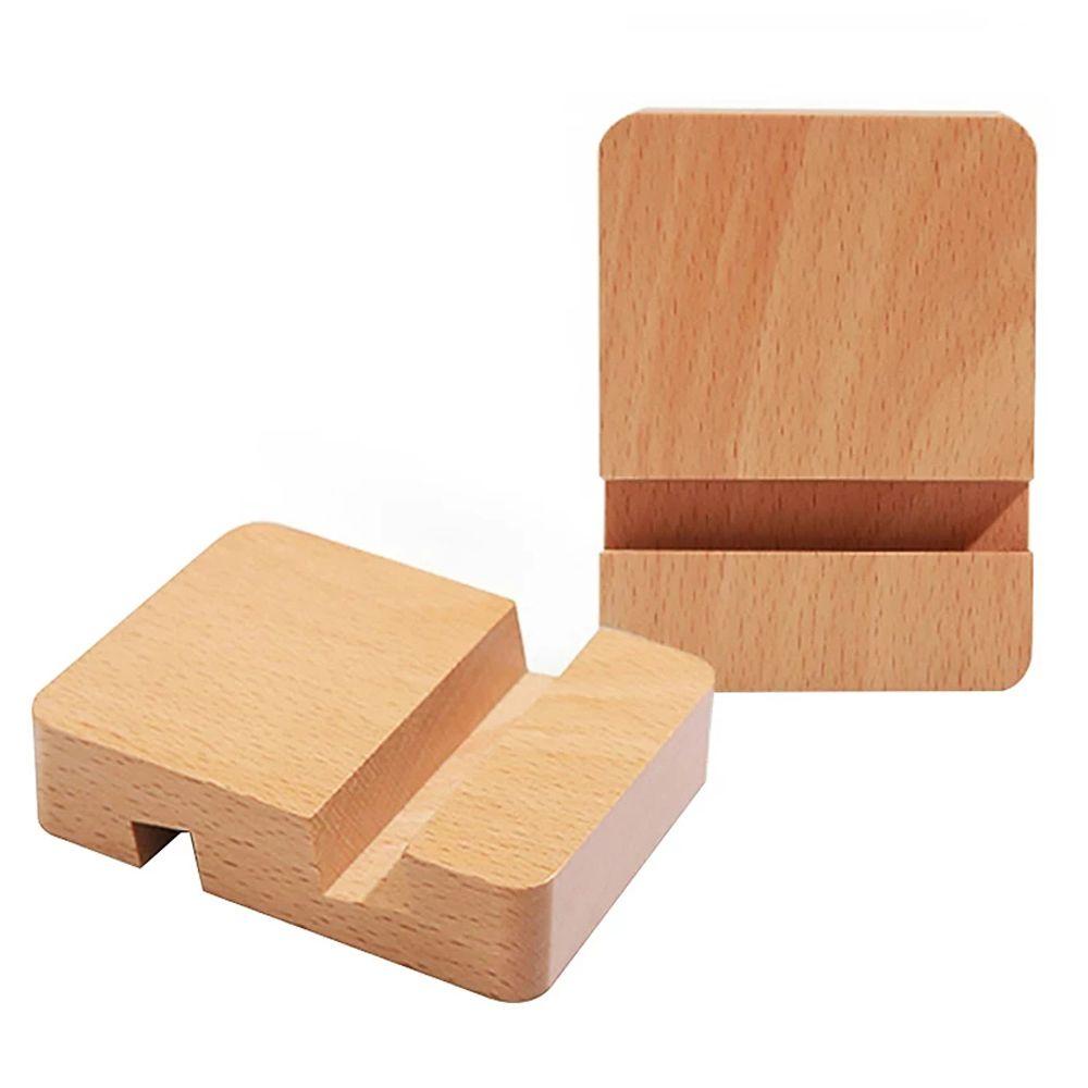 Giá Đỡ Điện Thoại / Máy Tính Bảng Bằng Gỗ Tự Nhiên Để Bàn Tiện Dụng