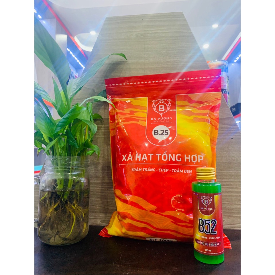 Xả hạt tổng hợp B25 + b52 mồi câu cá bá vương mới ra mắt túi mới...