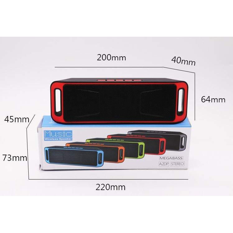 Loa Bluetooth SC 208 giá giẻ bất ngờ âm thanh sống động Bass cực căng âm thanh chất lượng
