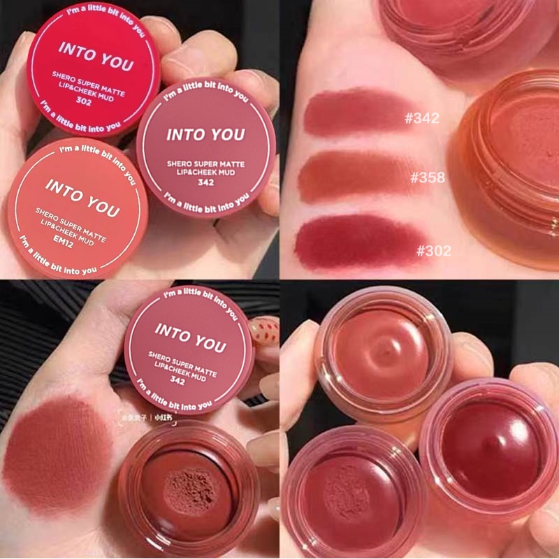 Son Môi + Má Hồng Màu Nhung Lì 5g PD02 + Cọ INTO YOU X Marley