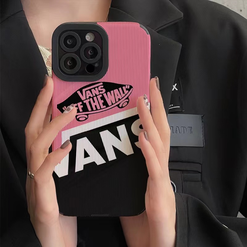 Sang Trọng Ốp Điện Thoại Da Họa Tiết vans Cho iphone 15 pro max 14 pro max 13 pro max i13 13pro 11 pro max i11 x xr xs max 7 plus 8 plus 12pro 12 pro max