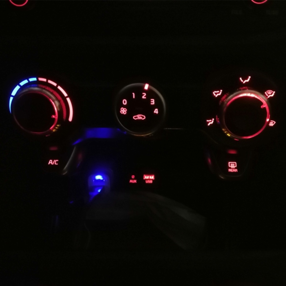 Set 2 Núm Vặn Điều Khiển Điều Hòa Nhiệt Độ AC Cho Hyundai Solaris 2017-2021 for Kia Rio K2 KX Cross