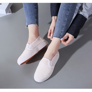 Giày Lười Nữ Vải Lưới Siêu Thoáng Mát