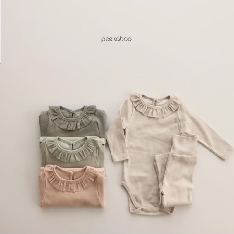 Bộ rời/suit Milky #peekaboo cho bé gái từ 3tháng-4tuổi