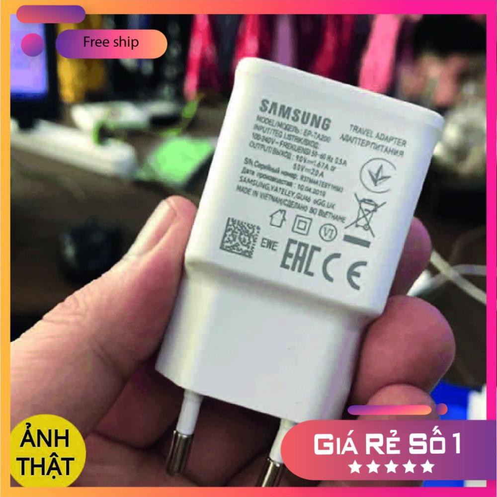 Củ Sạc Samsung S10  FREESHIP  Củ Sạc Nhanh Samsung 9V-1.67A TA200 S10 ZIN Chính Hãng - BH 12 Tháng