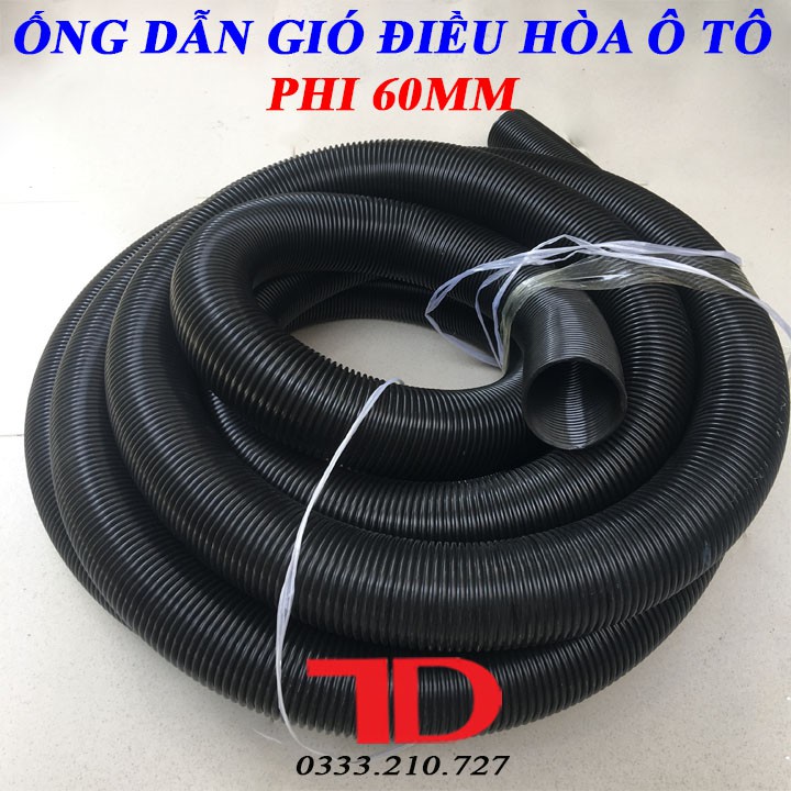 Ống dẫn gió mềm cho xe Ô TÔ đường kính 60mm Dài 1 Mét