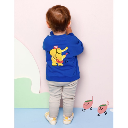 Bộ nỉ bé trai bé gái hình chú voi Swing baby mbouse59 MM2