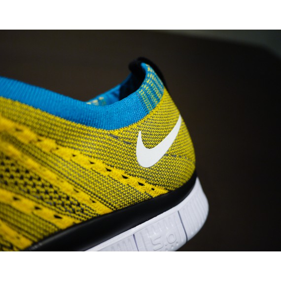 GIÀY THỂ THAO FREE FLYKNIT 5.0 YELLOW GRAY WHITE MESH FABRIC MEN | BigBuy360 - bigbuy360.vn