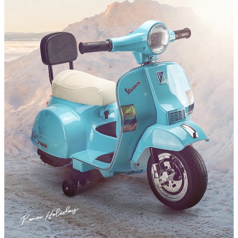 Xe máy điện Vespa vintage cho bé