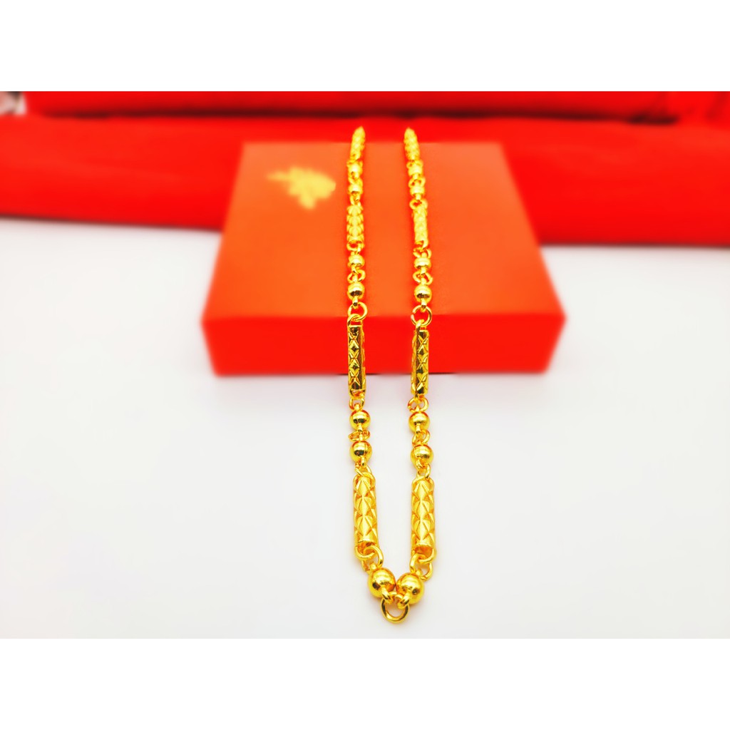 Vòng Cổ Nam 24k ống trúc tròn sang chảnh đẳng cấp