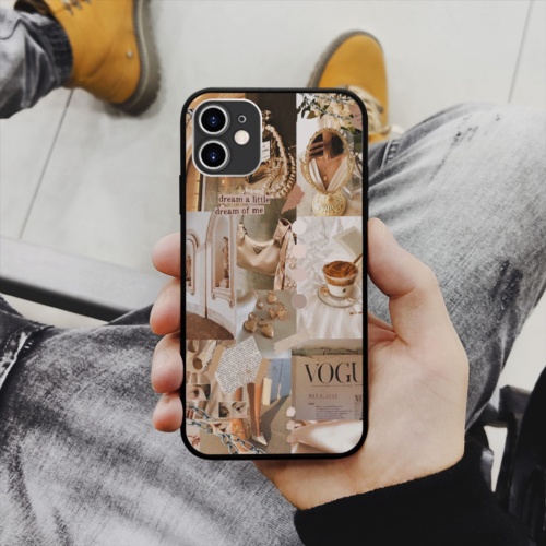 Ốp Lưng iPhone hình vogue styles collage art op art sang trọng viền vuông  cho các dòng SAMSUNG PAP20210702