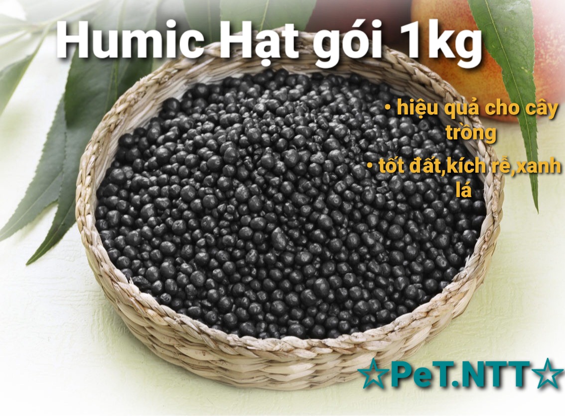 Phân Bón Hữu Cơ Acid Humic 65% min Hạt  gói 1kg