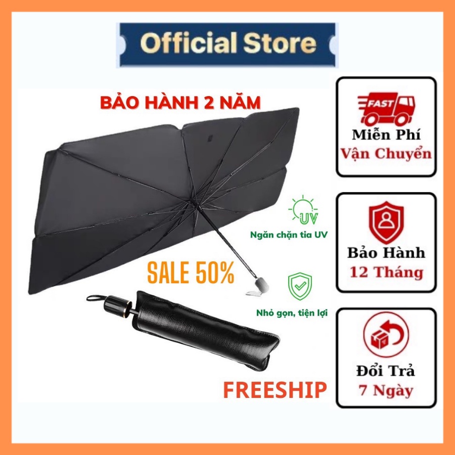 Ô Che Nắng Kính Lái Ô Tô Cao Cấp Kính Lái Xe Hơi (Tặng BAO DA) - Chắn Nắng, Giảm Nhiệt Độ Bảo Vệ Nội Thất