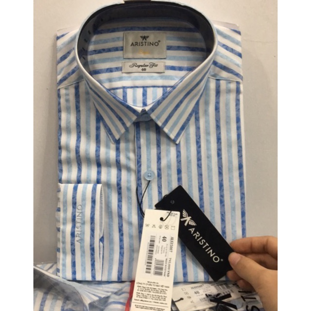 (MAIHSM25K) Áo sơ mi nam dài tay ARISTINO  sợi sồi  reguler  ALS35007(xả)