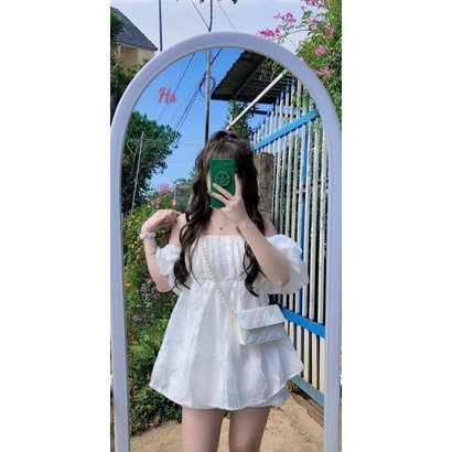 Sét trễ vai trắng tiểu thư HS6