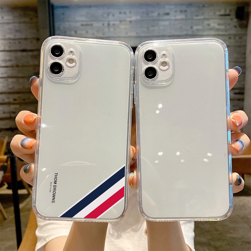 Ốp lưng iPhone 6/6s/7/8/X/XS/11/12/13 Pro Plus Max bảo vệ camera silicon trong suốt mềm dẻo hình Thom Brown t125