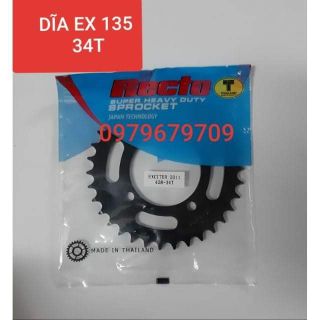 NHÔNG + DĨA EXCITER 135 32T 33T 34T 35T 36T 37T RECTO