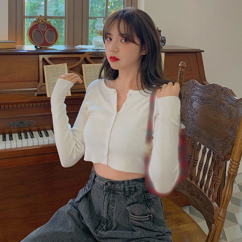 Áo Khoác Cardigan Mỏng Dài Tay Gợi Cảm 10 Màu Tùy Chọn | BigBuy360 - bigbuy360.vn