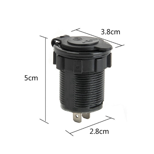 Củ sạc tích hợp bật lửa 12V 120W 2 cổng USB