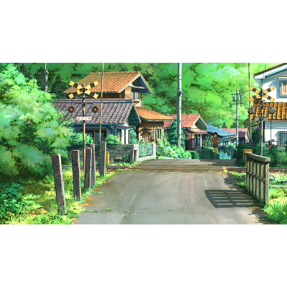 Poster A3 dán tường Anime, decal 30x42 trang trí có keo Children Who Chase Lost Voices Wallpapers 1