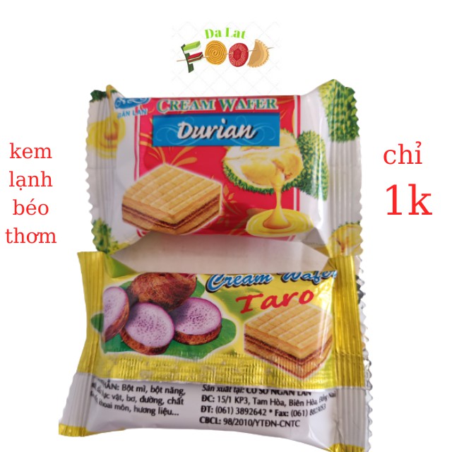 Bánh Xốp Kem❤️FREESHIP❤️Bánh Kem TARO 1K /Cái [sale xả kho]