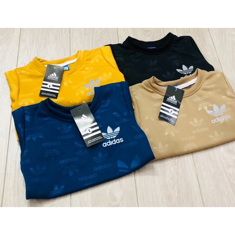 Bộ nỉ Adidas hoạ tiết chìm logo góc 7-26kg