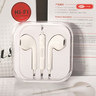 Tai nghe có dây điều khiển bằng tai nghe có dây 3.5mm chính hãng Iphone Tai nghe có mic