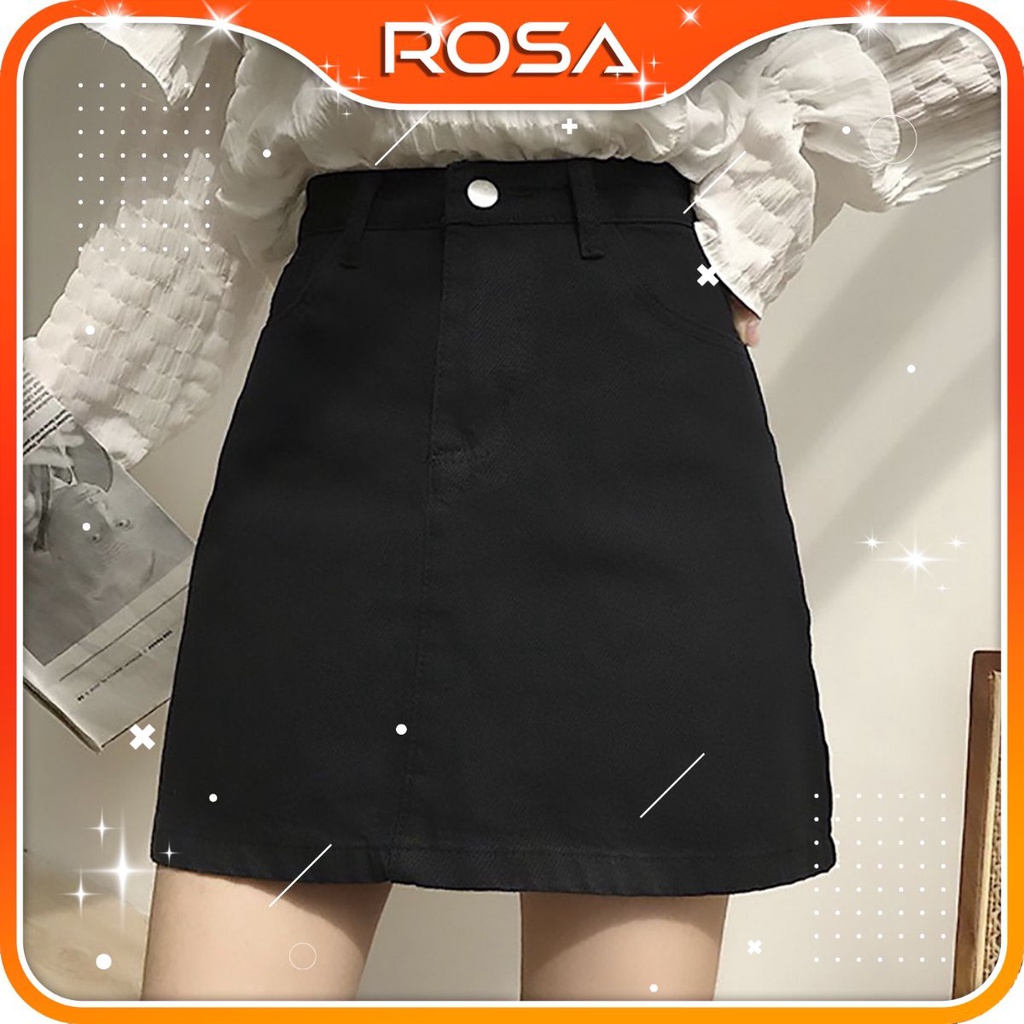 Chân váy kaki dáng a basic lưng cao có quần bên trong ROSA BOUTIQUE V506