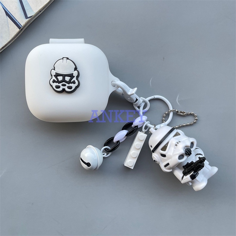 Case for Beats Fit pro / Studio Buds / Powerbeats Pro Vỏ bảo vệ hộp sạc tai nghe hình Samurai bằng silicon mềm chống sốc chống thấm nước Beats Fit Pro/Powerbeats Pro/Studio