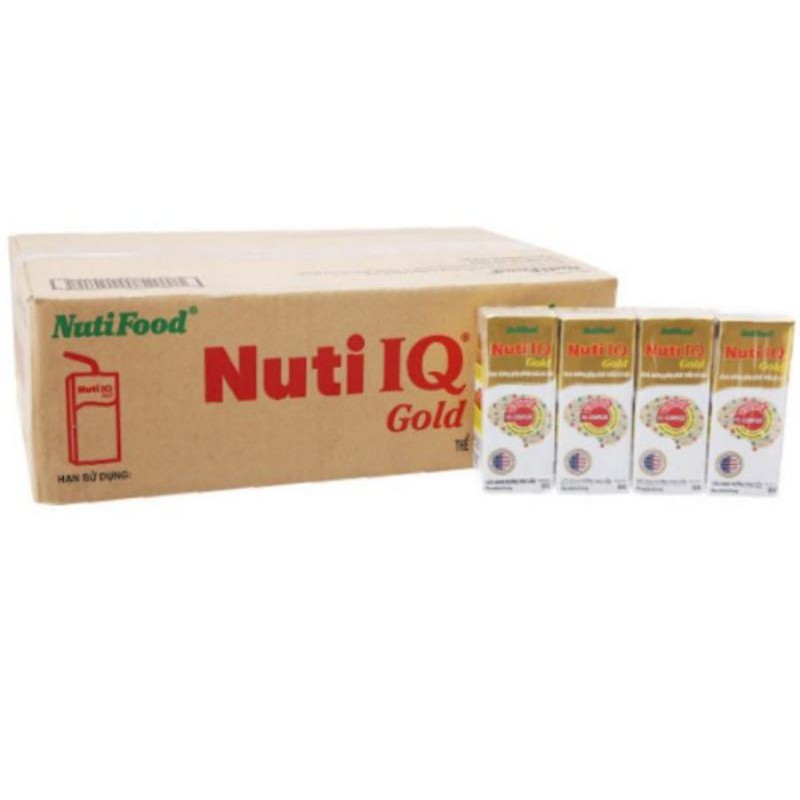 Thùng sữa bột pha sẵn Nuti IQ Gold 110ml × 48 hộp