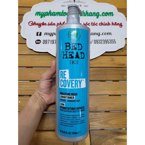 [MẪU MỚI NHẤT] (CHÍNH HÃNG CÔNG TY) Dầu gội và xả phục hồi sinh lực Tigi Bed head Recovery level 2 400ml - 970ml